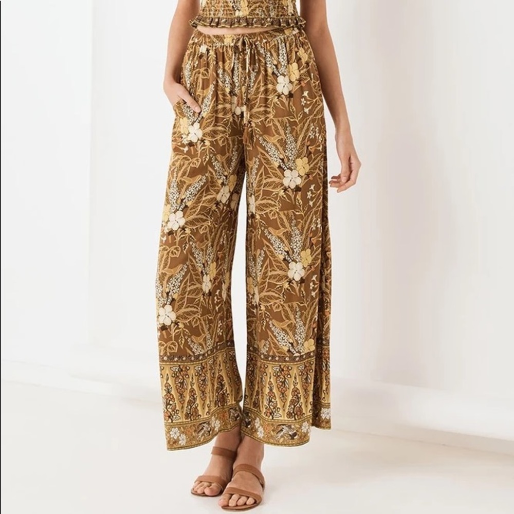 Spell Bianca Wide Leg Pants in Earth - Picture 5 of 16